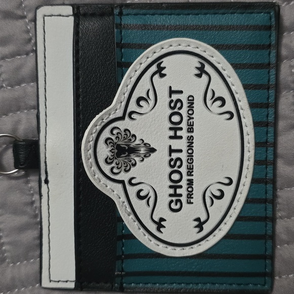 Disney Park Loungefly Haunted Mansion Ghost Host Retractable Card Holder - Picture 6 of 6